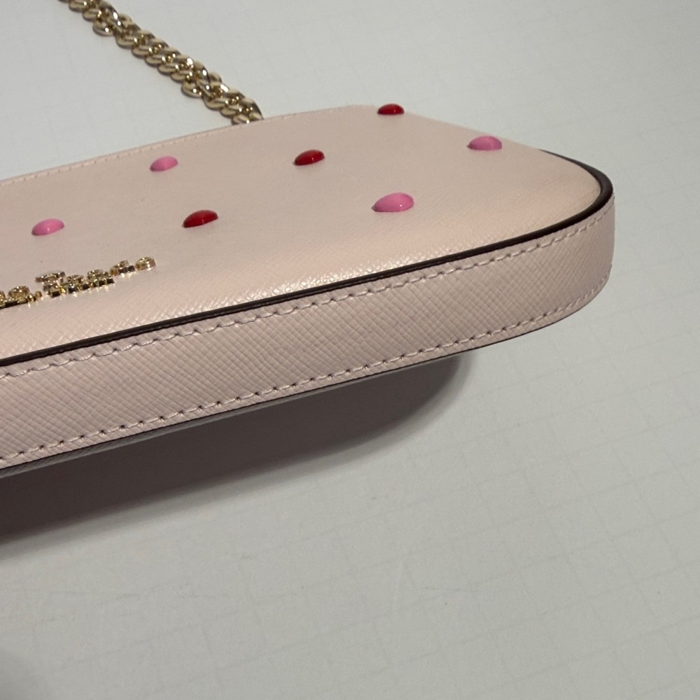 Kate Spade Madison Valentine Blush Pink and Red Heart Shoulder Bag - Picture 11 of 12